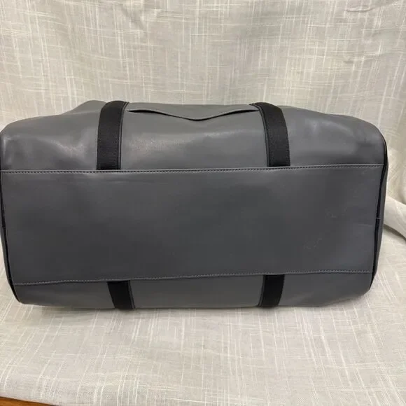 Ted Baker London Hold All Faux-Leather Weekend Duffel Bag Gray